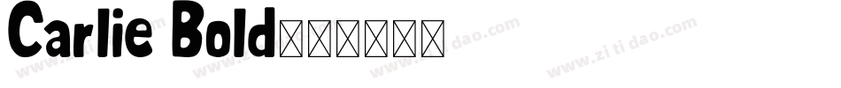 Carlie Bold字体转换